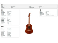 Fender CA STD Redondo Mini WB IB NAT Fender CA STD Redondo Mini WB IB NAT